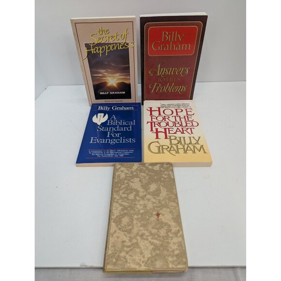 Billy Graham Paperback Books Lot of 5 Read Description for Titles - Picture 1 of 8